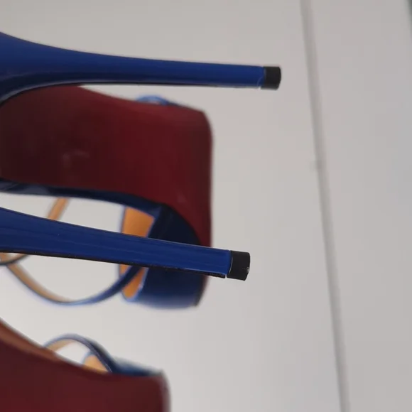 Christian Louboutin Cross Blake 100 Cobalt Blue Pumps - Picture 6 of 6